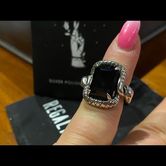 Snake Cocktail Ring - Silver - Picture 2 of 4